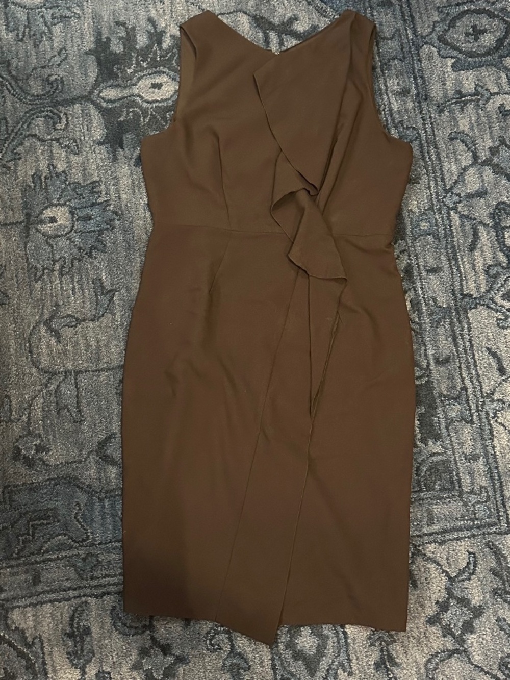 Jax Black Label Dress with ruffle (Black, Size 16)